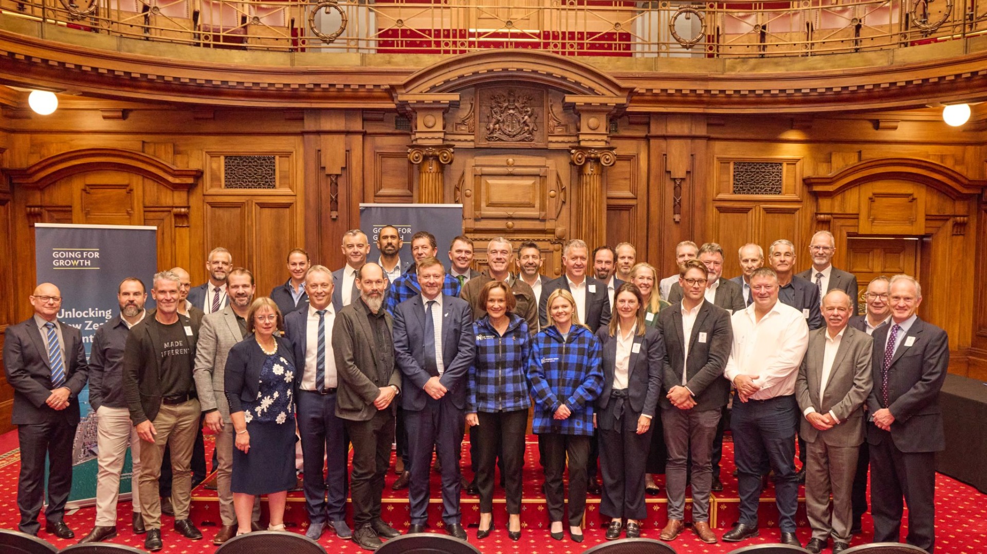 Studio Pacific joined wool growers, producers, and government leaders to support a new procurement policy that encourages the use of Aotearoa wool in public buildings. Image: Steve Montgomery